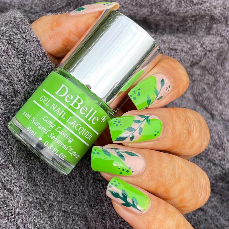 DeBelle Gel Nail Polish - Matcha Cookie | Parrot Green Nail Polish –  DeBelle Cosmetix Online Store